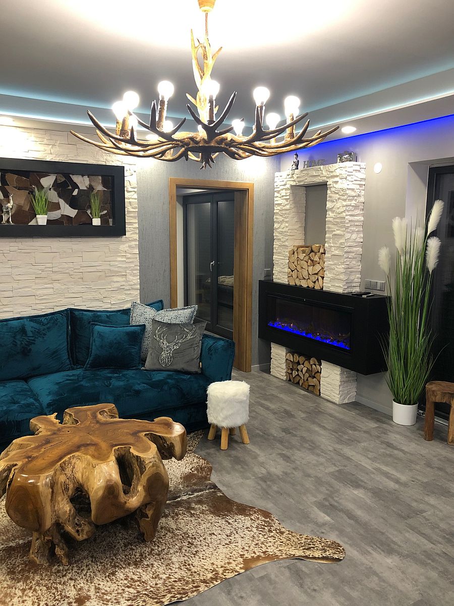 Byt 3kk - ob�vac� pokoj s krbem